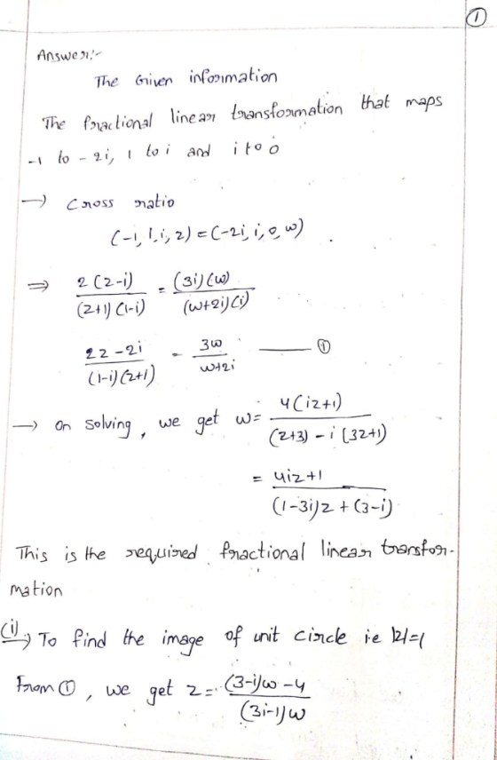 Answe 가·- The i infomation The fvactienal lineap ansfoamation that maps latinal line an 202-)(so 1(2-1 0 2 2-2 On Solving we