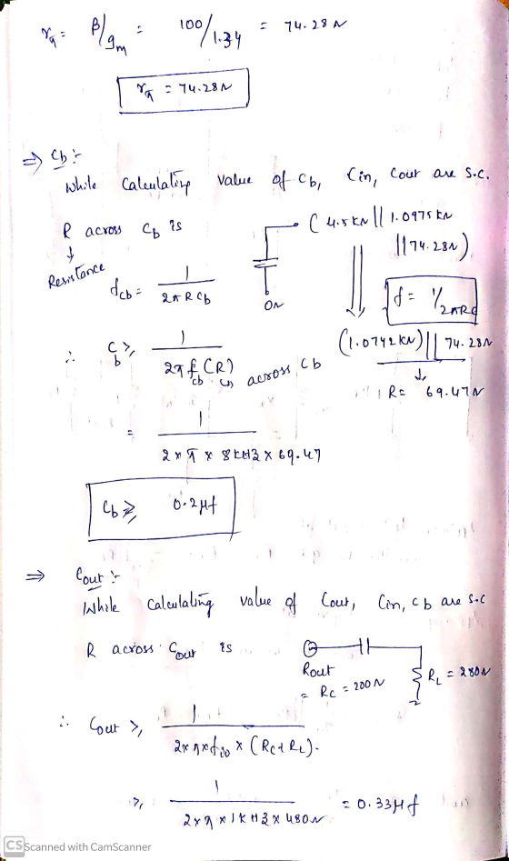 é 74.28 N / 1.24 Ya = 74.200 ch while Calculating расхос, 2s value of cb, Cin, cour are soc. ? •Cuiskall 1.0975 kn 1174.281)