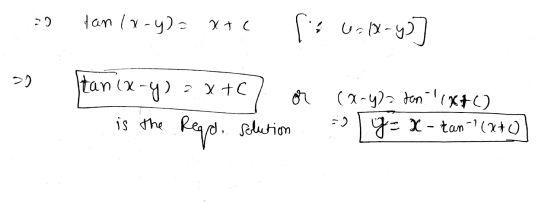 20 tan (x-4)=xte fulx-y] 50 tan (x-4)= x+c) or is the reqp. Solution (2-y)? tom(X+6). - 9 = x - tan-(4+0)]