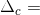 \Delta _{c}=