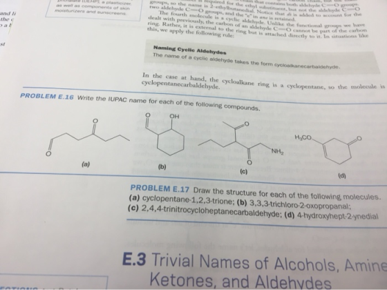 that contains both aldehydeC-O group fequired for the ethylsubstituent, but not the aldehyde C O groups, so the name is 2-eth