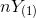 nY_{{(1)}}
