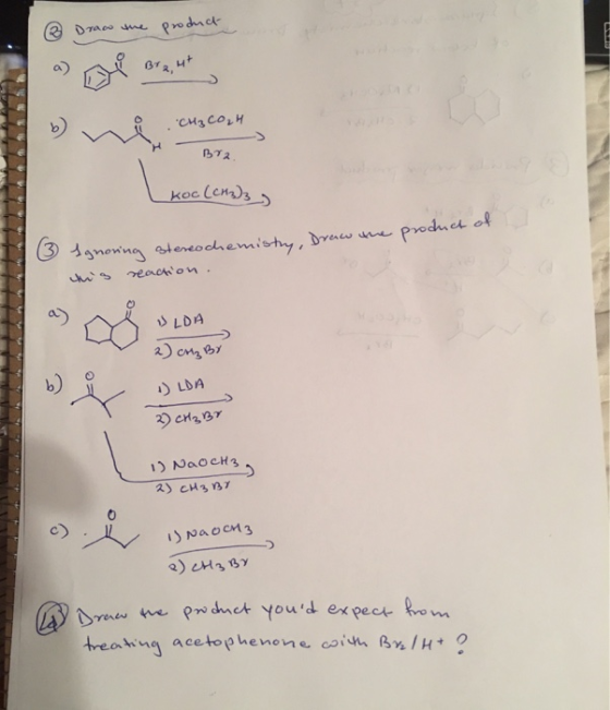to the product • ой олд, , D) уу А . смсон та кос (ска 5 producto 3 Ignoring stereochemistry, Draw the uns reaction. sto®
