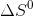 \Delta S^{0}