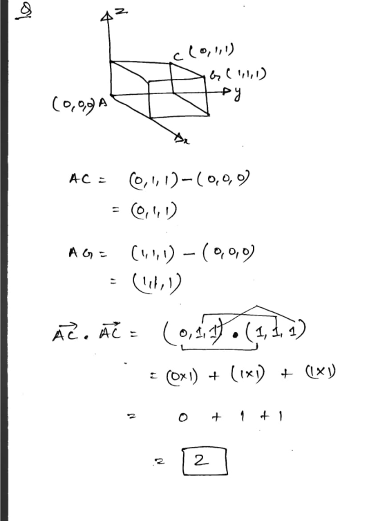 > (0,1,1) py (0,09 A AC = (0,1,1)-(0,0,0) 0,1,1) = AG - (111)-(0,0,0) (1,1) Ac. Ac = (0,17.(1,1,1) (Oxi) + (1x) + (1x) + 2