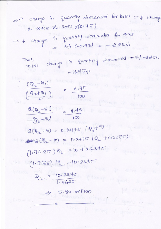 .- Charap n quantity demanded ortesーふchang in guantih demanded花 times or To ta chan quantity demanded-小-ads), -허셔 5,1 loo 2- 9a+10 I OO 1、才62 → 5.80million
