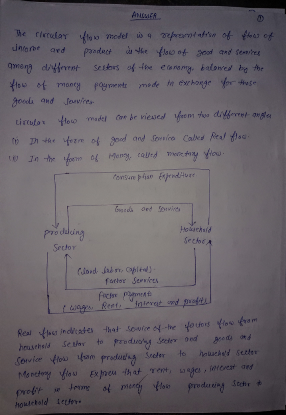 According to the circular-flow diagram gdp