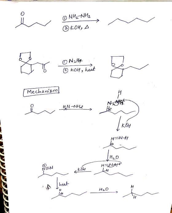 Bкон, д ONH koH heat Mechanism N-NH коН N-NH Н,о NENA EN kõn H H2O le