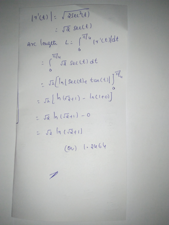 (r(t) l= raseeket) a seelt) Are lengeti Lillu ir celdt e a sec (t) at - 52[ln ( see the tan (til Ilu e uz [h (2+1)- Incitos]