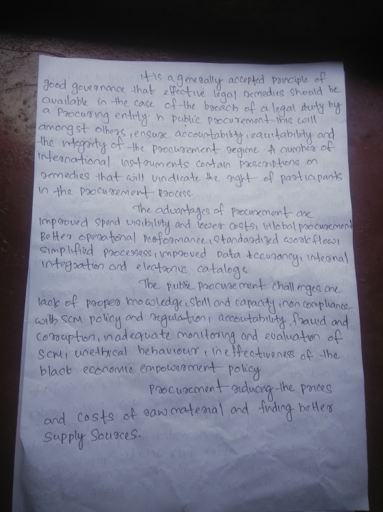 itis ageneoally accepted poinciple of good governance that effective legal nemedies should be available in the case of the br
