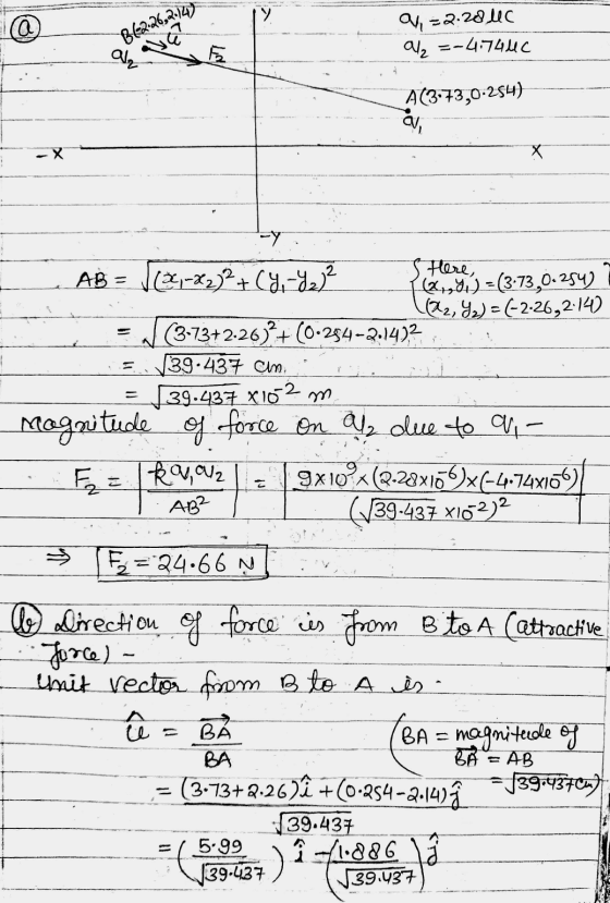 B12:26,2:14) 04=2.28uc al =-4.740c ale A(3.73,0-254) & -X Х - - Flere, (261-22)² + (y, Y₂² AB 1 (2,9 ) = (3.730.254) (182, Y₂
