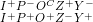 1+P-09z+y- 1+P+O+Z-Y+