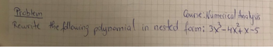 urse Numerical Analysis rroblem Reunite the Bleduia in neskd f 2. ост ewr