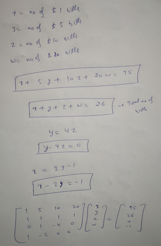 LINEAR ALGEBRA Please Show Neatly Work And Correct Answers In Correct Order Shown A Food 