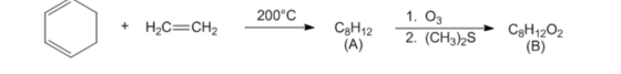 1. Оз 200°C Нас— сн2 CэH12 (А) CоН1202 (В) 2. (CHз)2S