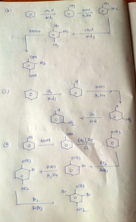 CH3 CH3 CH3 CH3 Al d Mno4 NO2 3 ??? CooH HNO3 Sn o CH3 ONa NaoH t3),S4 oCH3 CH3 2 ocH3 NO Br te3s N02
