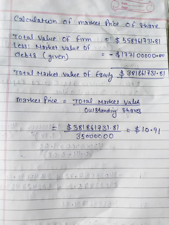 5 Problem 9 15 Corporate Valuation Prelem Walkthrough Dantzler