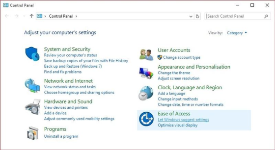 Control Panel Control Panel> vSearch Control Panel Adjust your computers settings View by: Category System and Security Revi