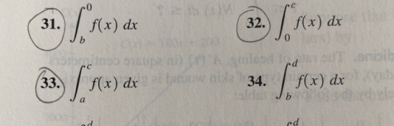 (31. 1. F) ar 32. ſ ro) ar d 190 stupen dxibiwa 34. f(x) dx Jь po