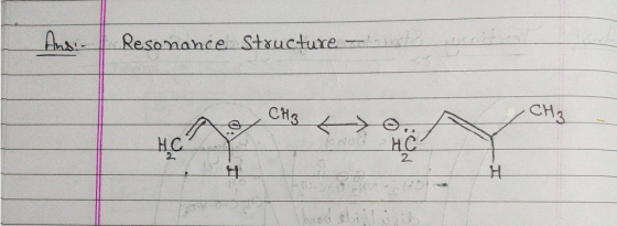 Resonance Structure --- де, сіз,