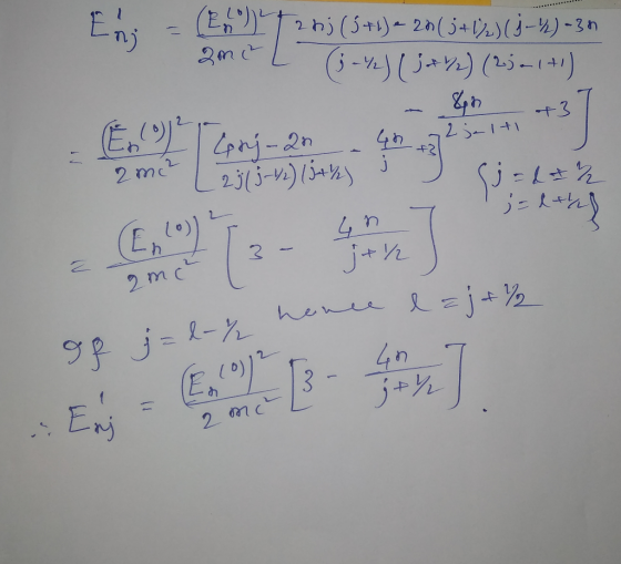 E5° ) ) ) - 35- (%-3) (از ) 28 = (1-3) ( h (+) -- (ع ) ( ز ) ا% - ز) 2mL ام در mc l=j+% hence j = &- or وو