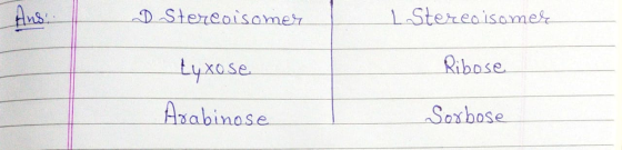 D Stereoisomer I Stereoisomer tyxo se Ribose Hrabinose Sorbose