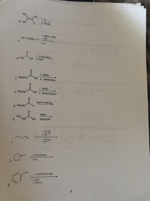 ta 2.0 L. O .O. HC-CC- 24 d. HC OH 1 2 CH,CHỊU. 2.H,0 c. CH CH 1. SOCH OH 2. LIAHOT-Bus CH,CHE 1. SOCI OH 2 CH CHO Php C ake