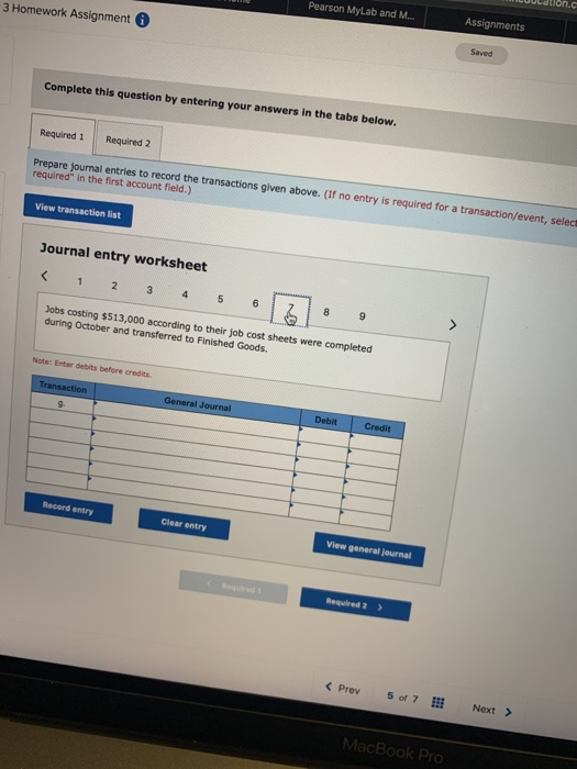 CULdonc 3 Homework Assignment Pearson MyLab and M... Assignments Saved Complete this question by entering your answers in the