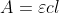 A =\varepsilon cl