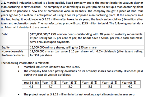 2.1. Marshall Industries Limited is a large publicly listed company and is the market leader in vacuum cleaner manufacturing