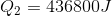 Q_2 = 436800J