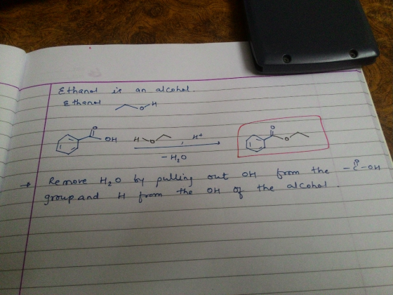 is an alcohol. Ethanol & thanol I on Hot , ut fo -c-on Remore group and H₂O H -HO by pulling from the out Oh oH of from the a