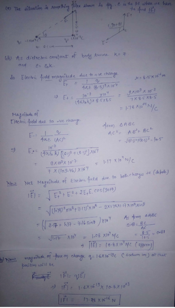 9pt and e-ok 8o Elechri eld mogniude dut to at ve change ar ay nilude s lechnic relal aue to ve chonge E- E,E.cosfge1) AC pesitim uot ll be