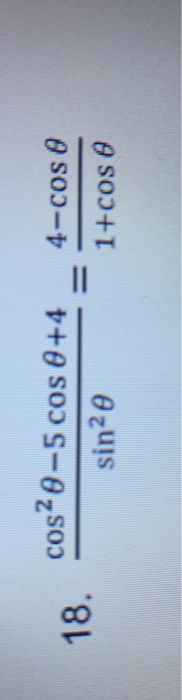 4-cos e 18. cos20-5 cos 0+4 since 1+cos e