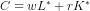 C =wl + rK