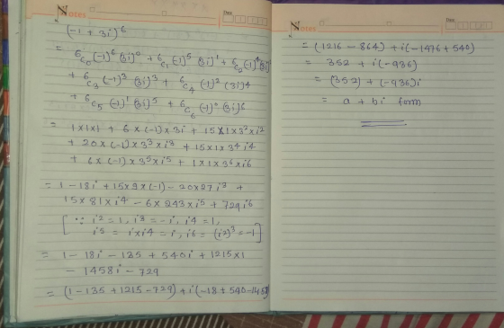 otes Date Date Notes 4 fi + 3i) 6co ojo bijº + 6C, CS 6]+ Ells (i) t be (1) Bij ( 3 ) 3 + (+)2 (3174 t6c5 Eld bil + bc(1)°
