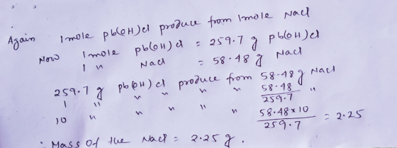 2$9. Nac 18 Nacl 259.7 レ1 M 58.48x10 2sg.7
