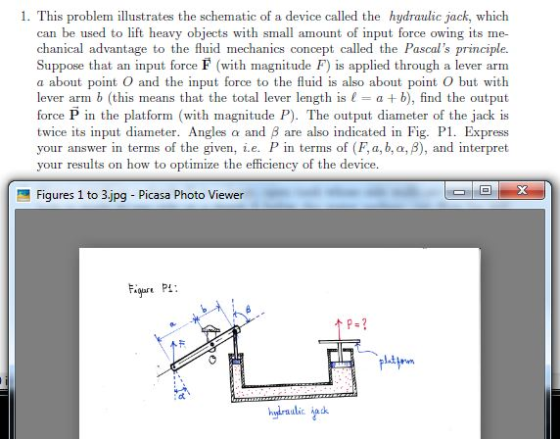 This problem illustrates the schematic of a device