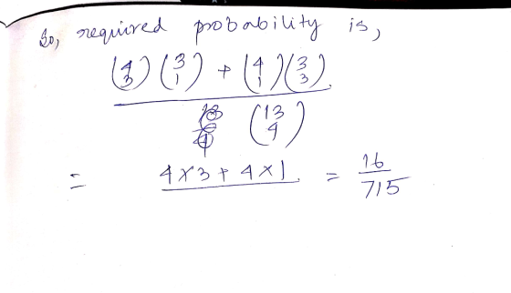 so is, required probability (3) (3) + 1303) 16 4x314x], - 15