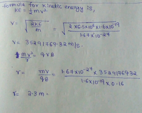 formula for Kinattc eny is กา Im V- 3529 1469: 32m)S ,