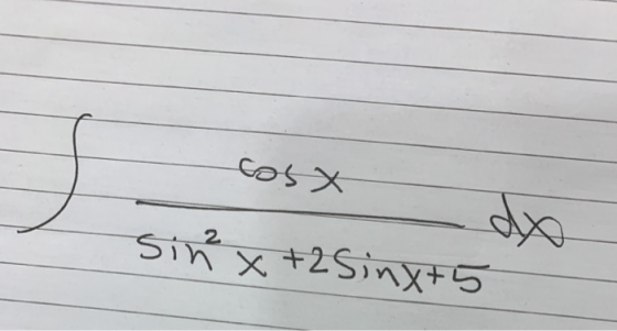 cosa sina x+2Sinx+5