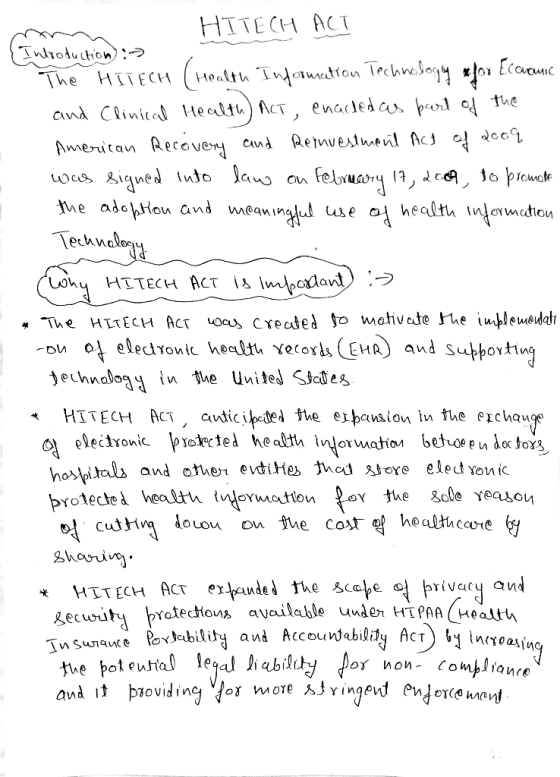 HITECH ACT ou o eledvouic health veor EHA and subborHiw technolog丬 the UniteJSfofeg HITECH ACT, antic ibdel the epavsion tn t