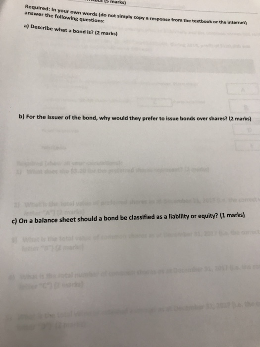 TABLE 15 marks) Required: In your oy in your own words (do not simply copy a response from the textbook or the internet) answ