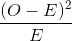 (O- E)