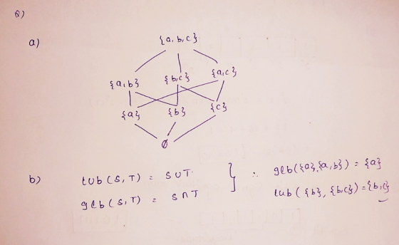 0) a) La, b,c a, c b)
