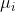 \mu_{i}