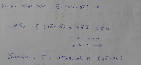 ie, We Shoo that ỹ. (un 3u) Now, } (un - 3 a 4 y u 3 ji ce 4.0 - 3.0 2 Therefore, ý n orthogonal to in orthogonal to (40-30)