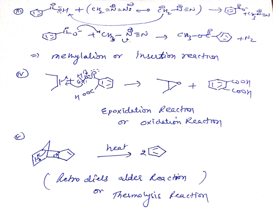 noin +(cv=PN? - *N) grote aan en of the - memylation or insertion reaction @ Jie + LOM roon nooc Epoxidation Reaction or oxid