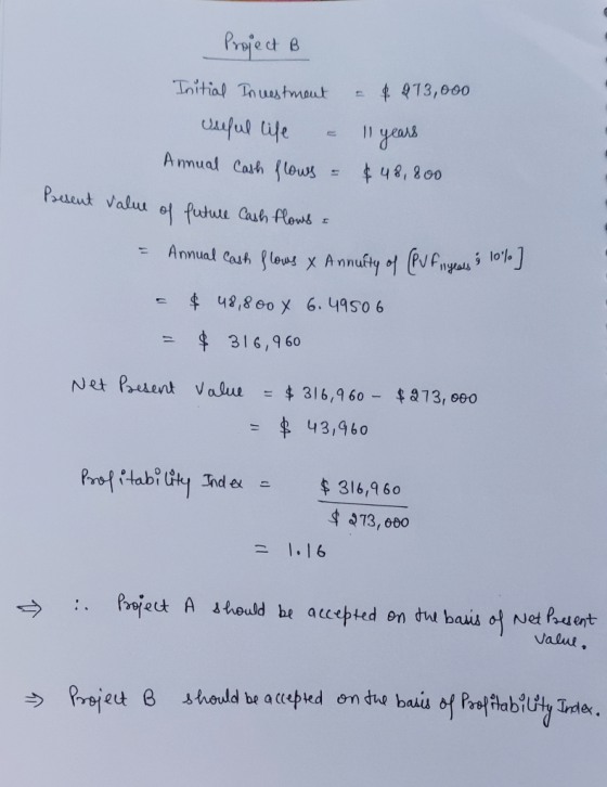Project & 413,000 Tnitial Thuestmaut 17 uuful tife 11 gears A nnual Carh ows 48,800 Paeleut valu e futue Cash lows Annual Cas