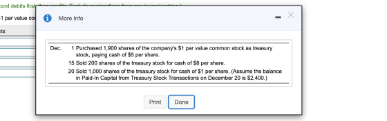 cord debits first dation -1 par value coll i More Info ts Dec. 1 Purchased 1,900 shares of the companys $1 par value common
